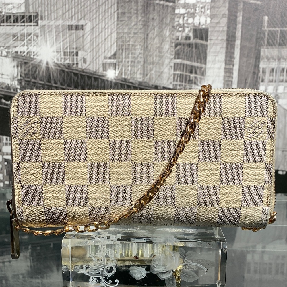 Authentic Rare Louis Vuitton Damier Azur Zippy Wallet - Picture 7 of 16